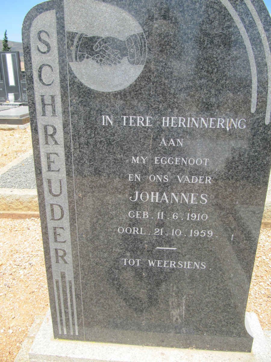 SCHREUDER Johannes 1910-1959