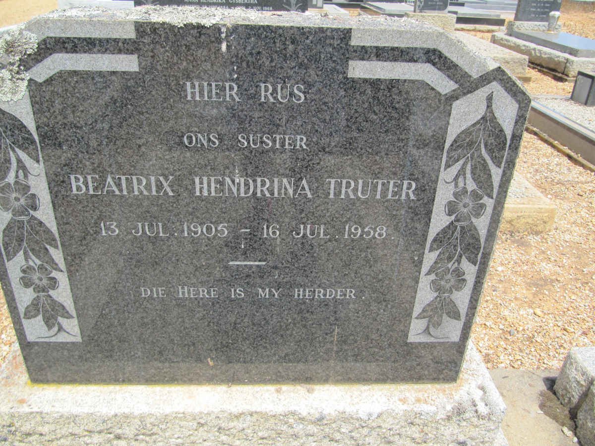 TRUTER Beatrix Hendrina 1905-1958