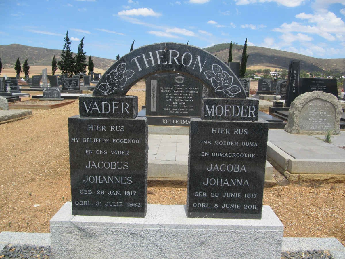THERON Jacobus Johannes 1917-1963 &amp; Jacoba Johanna 1917-2011