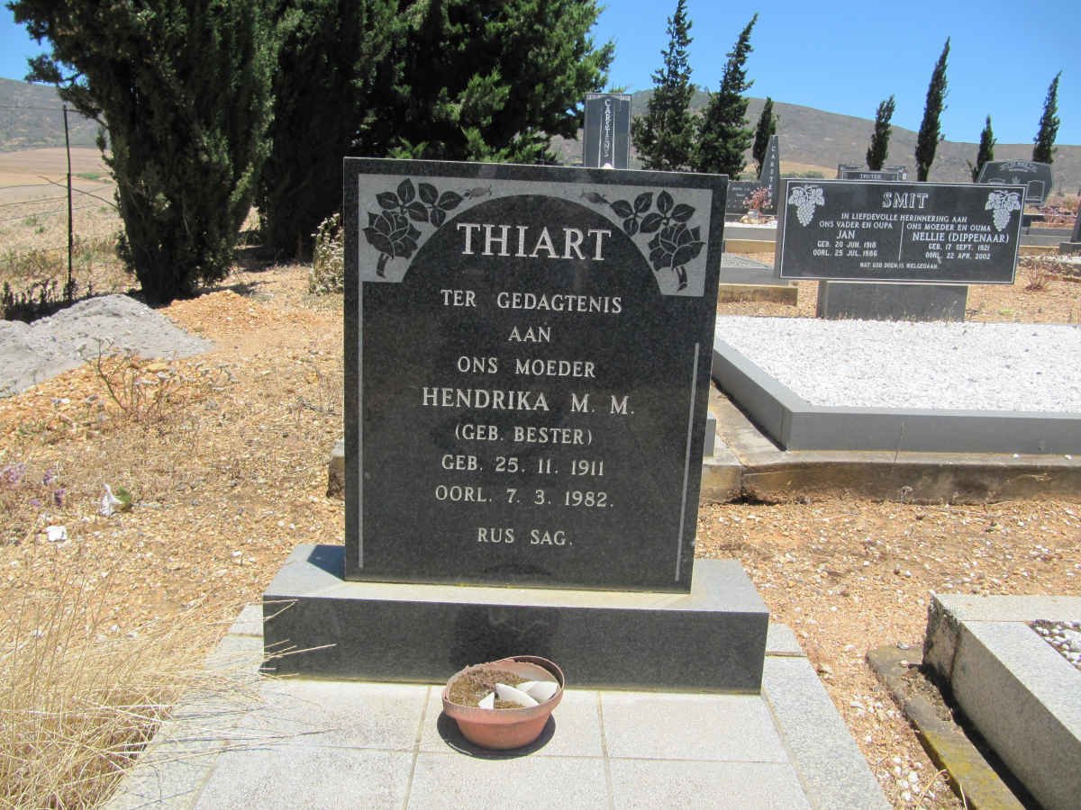 THIART Hendrika M.M. nee BESTER 1911-1982