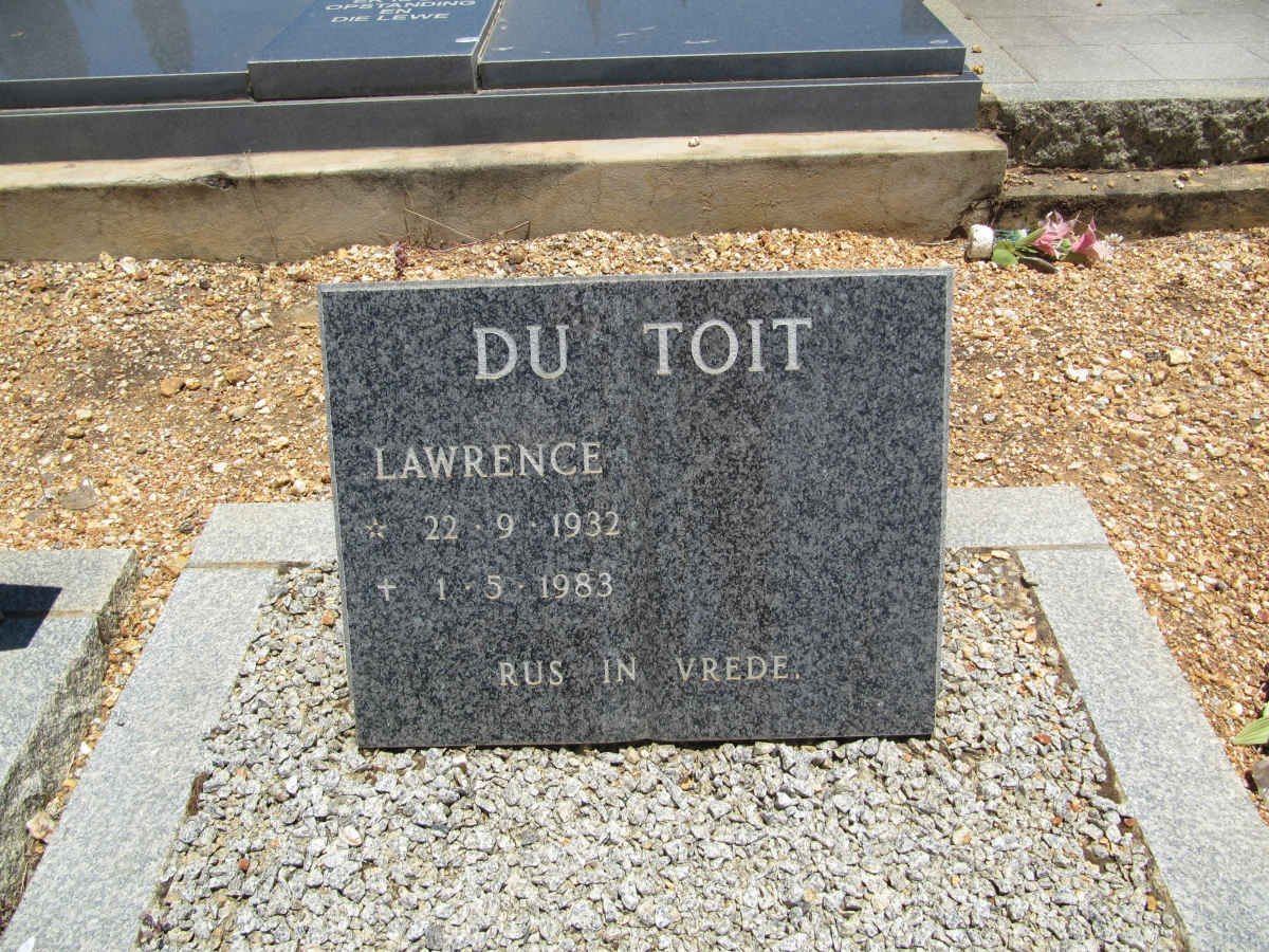 TOIT Lawrence, du 1932-1983