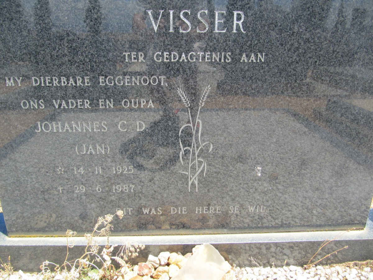 VISSER Johannes C.D. 1925-1987