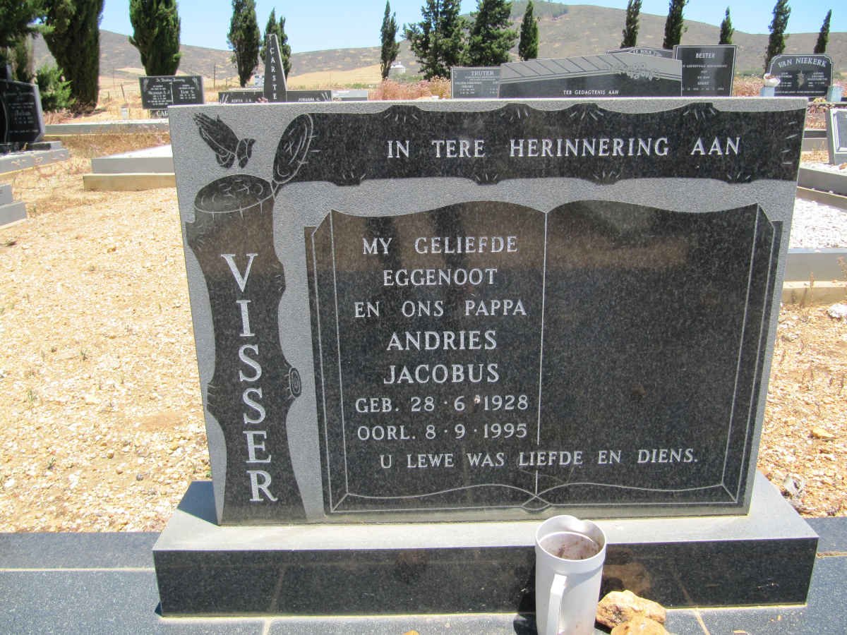 VISSER Andries Jacobus 1928-1995