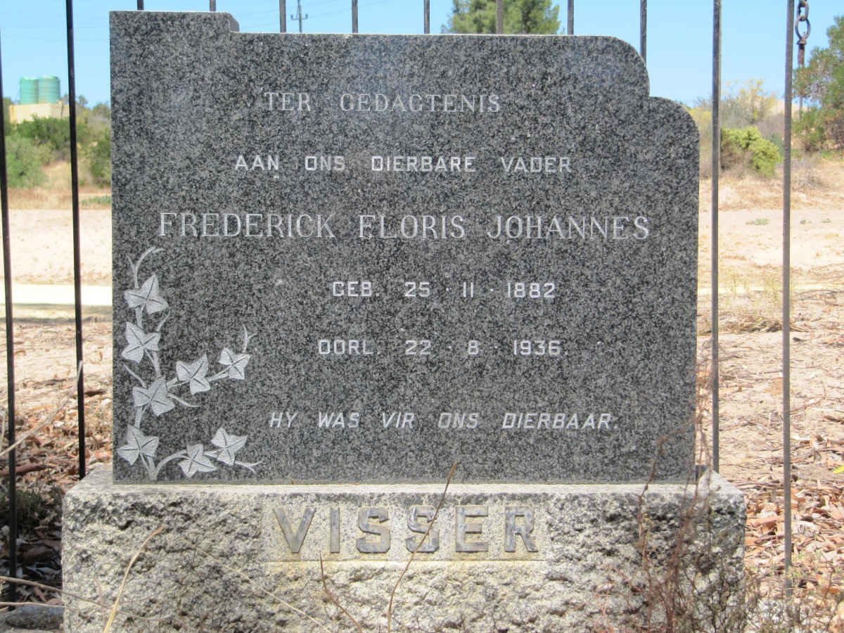 VISSER Frederick Floris Johannes 1882-1936