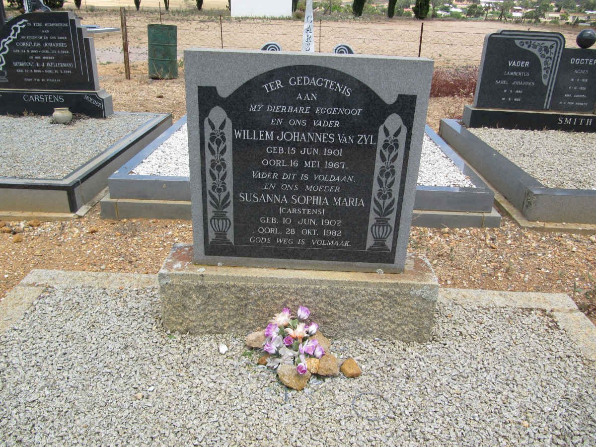 ZYL Willem Johannes, van 1901-1967 &amp; Susanna Sophia Maria CARSTENS 1902-1982