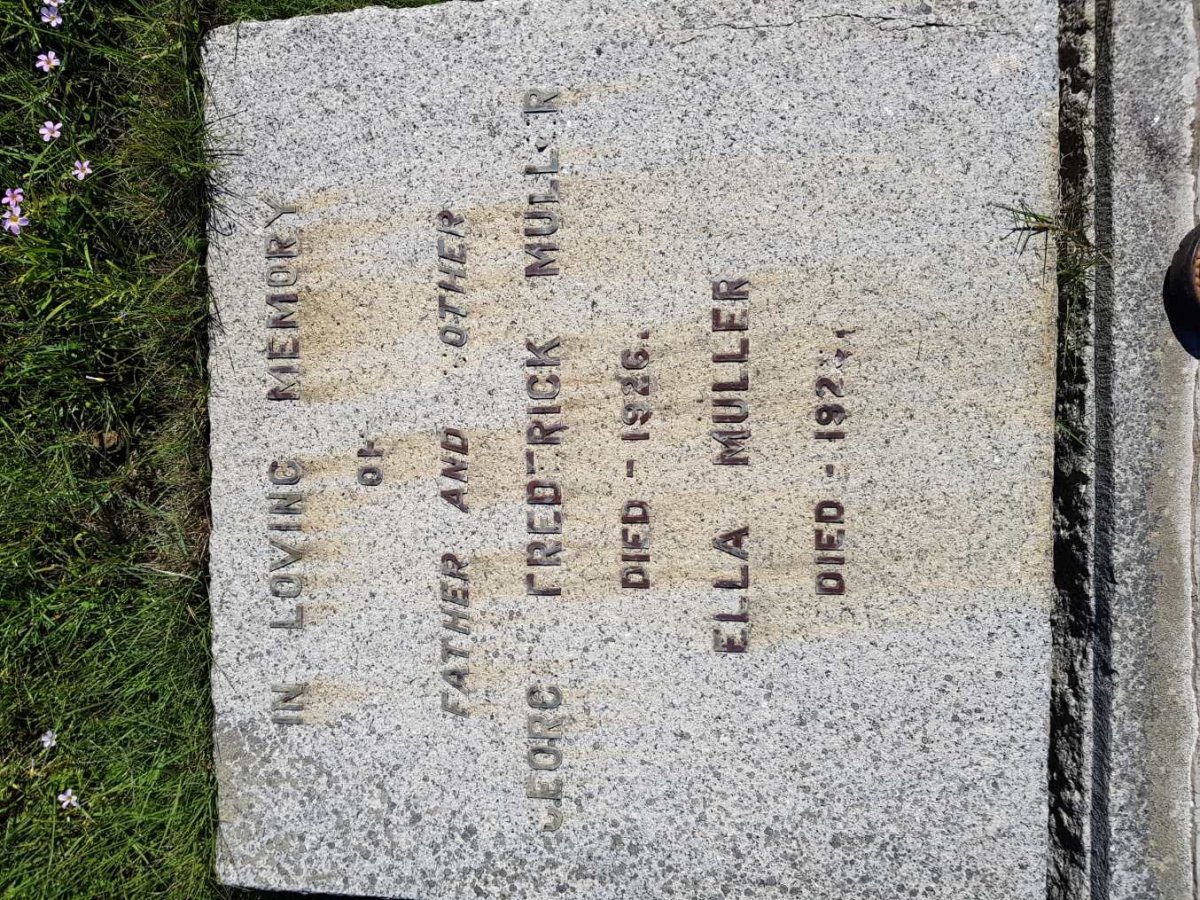 MULLER George Frederick -1926 &amp; Ella -192?