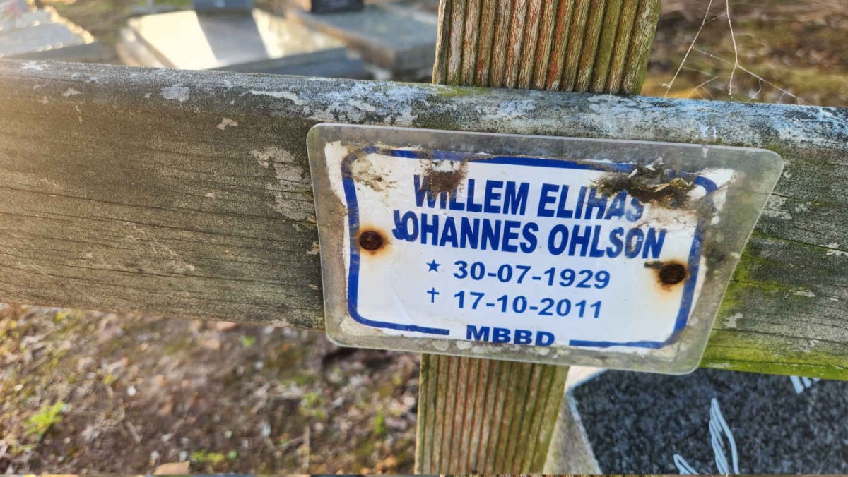 OHLSON Willem Elihas Johannes 1929-2011