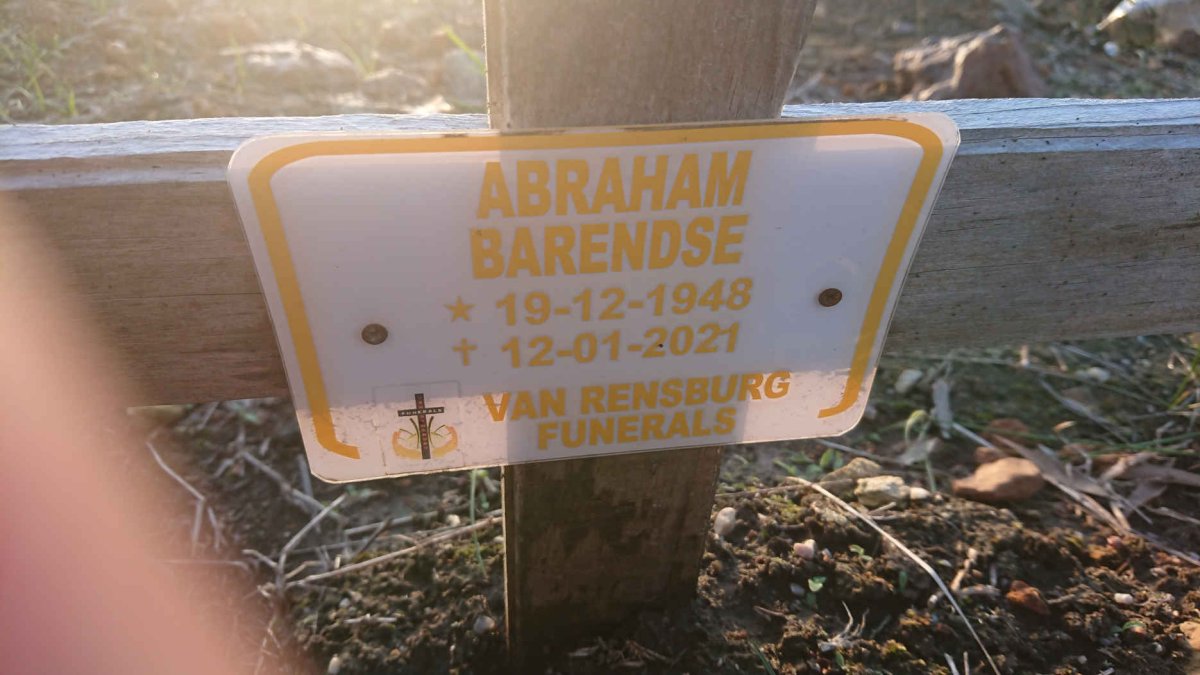 BARENDSE Abraham 1948-2021