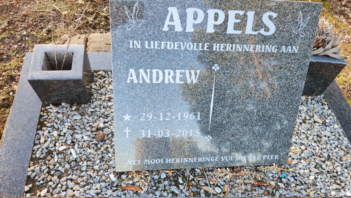 APPELS Andrew 1961-2015