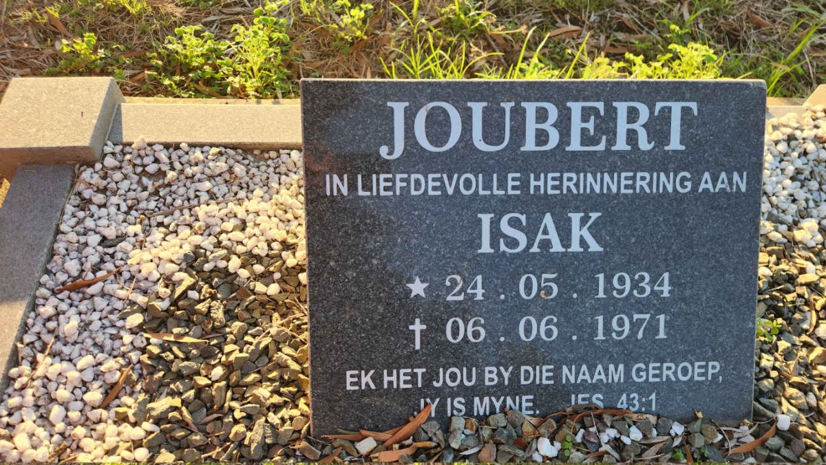 JOUBERT Isak 1934-1971