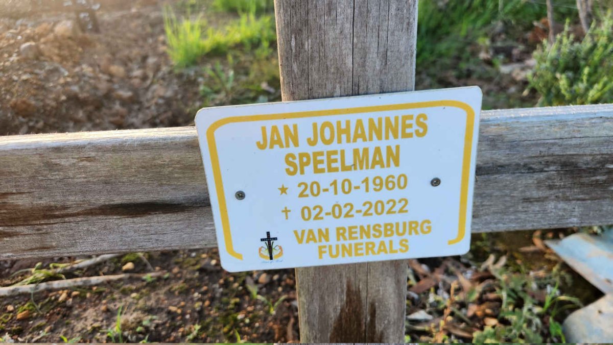 SPEELMAN Jan Johannes 1960-2022