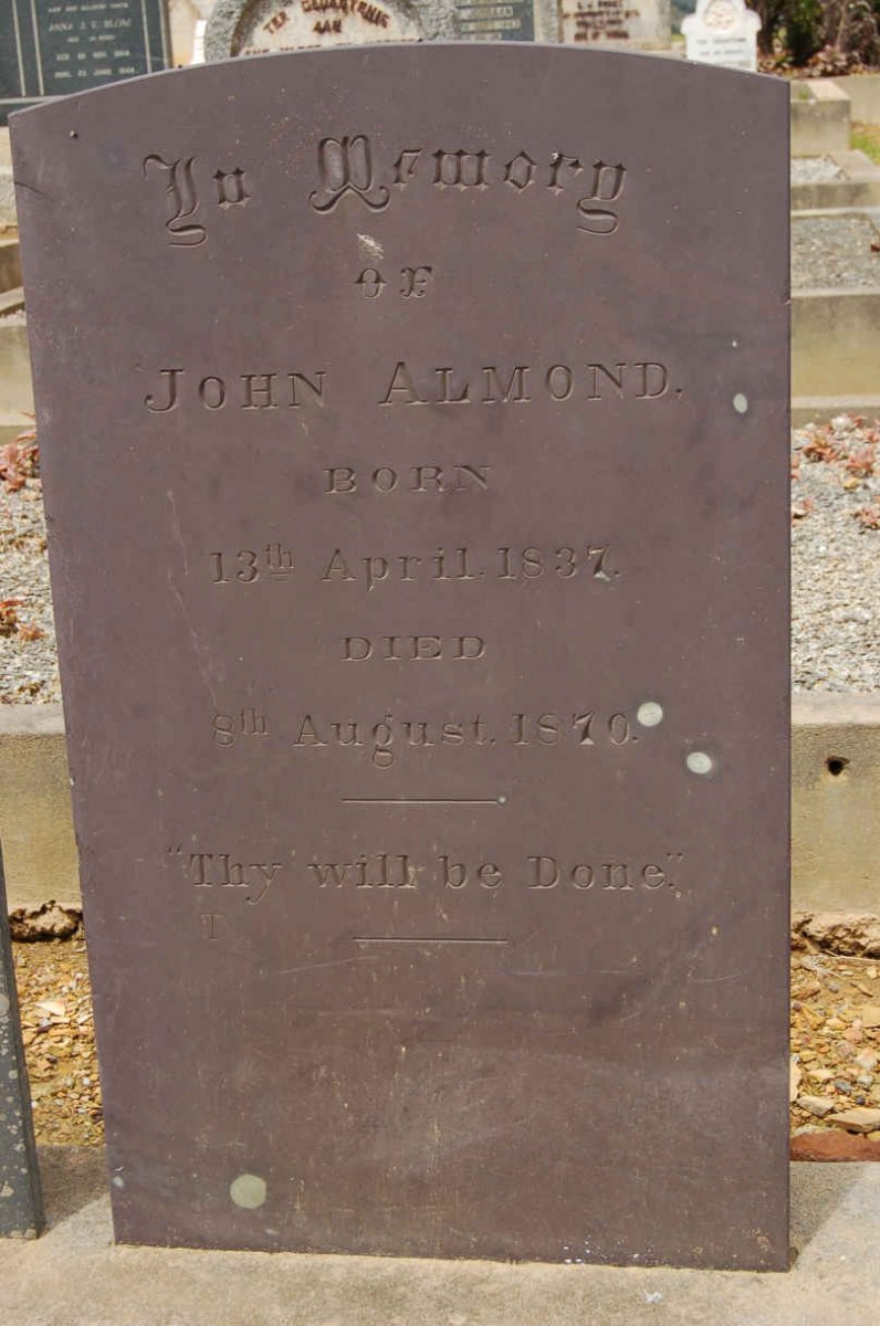ALMOND John 1837-1870