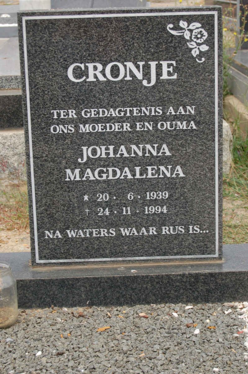 CRONJE Johanna Magdalena 1939-1994