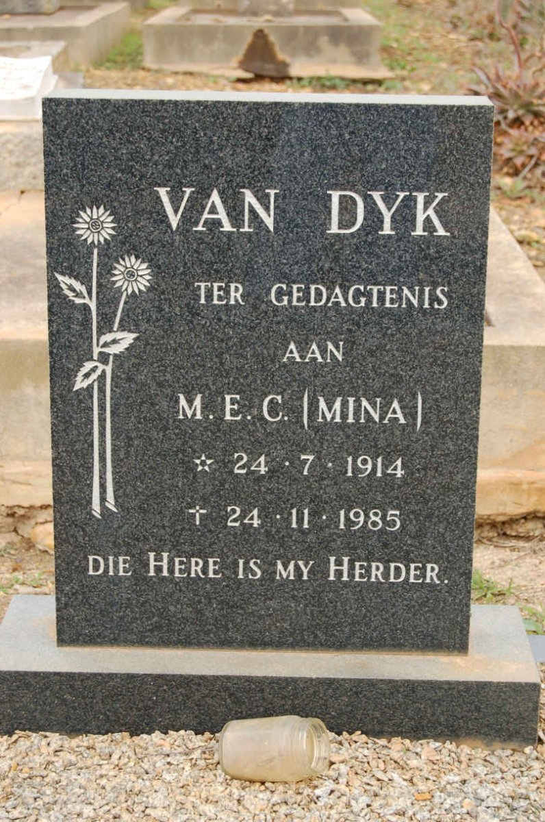DYK M.E.C., van 1914-1985