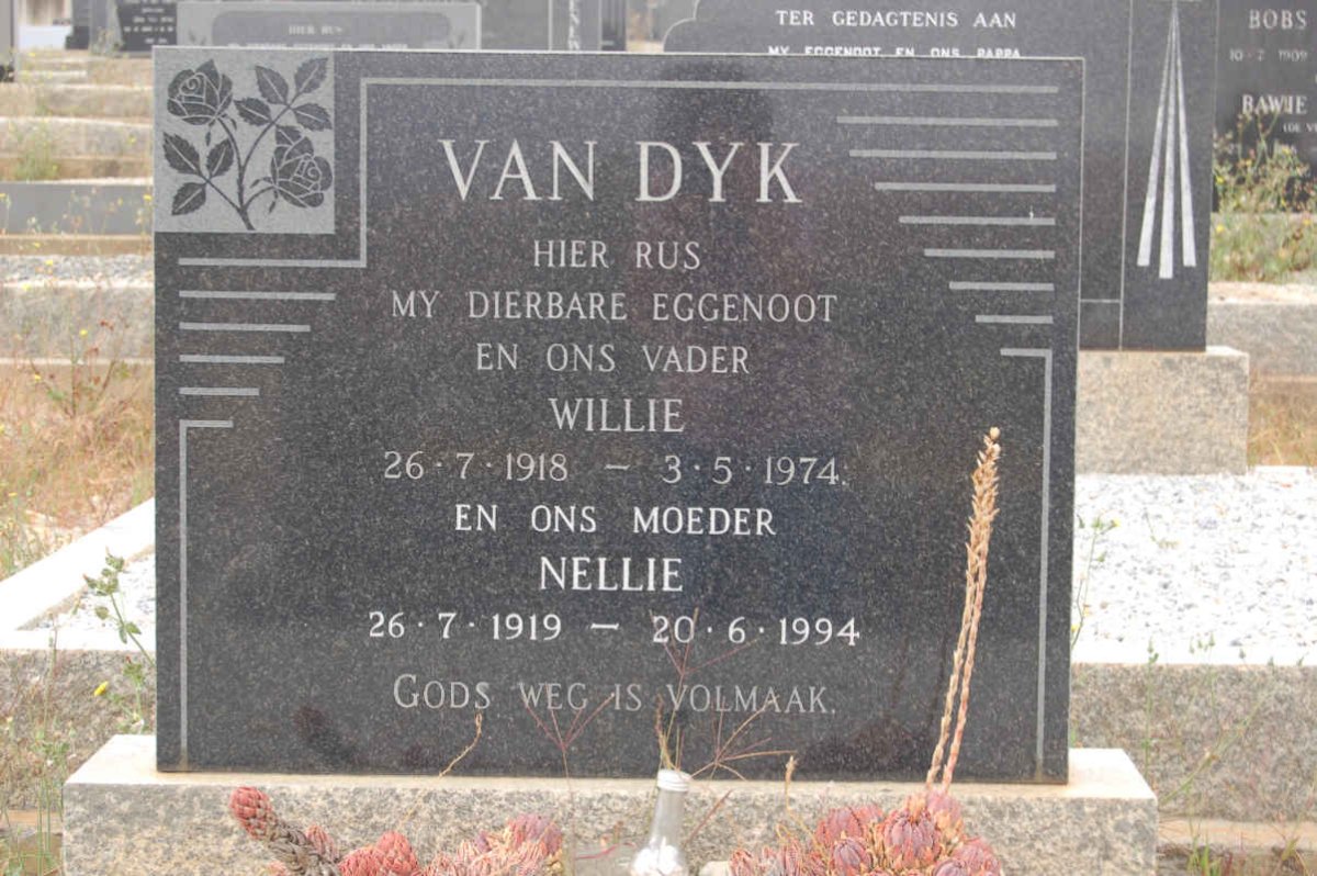DYK Willie, van 1918-1974 &amp; Nellie 1919-1994