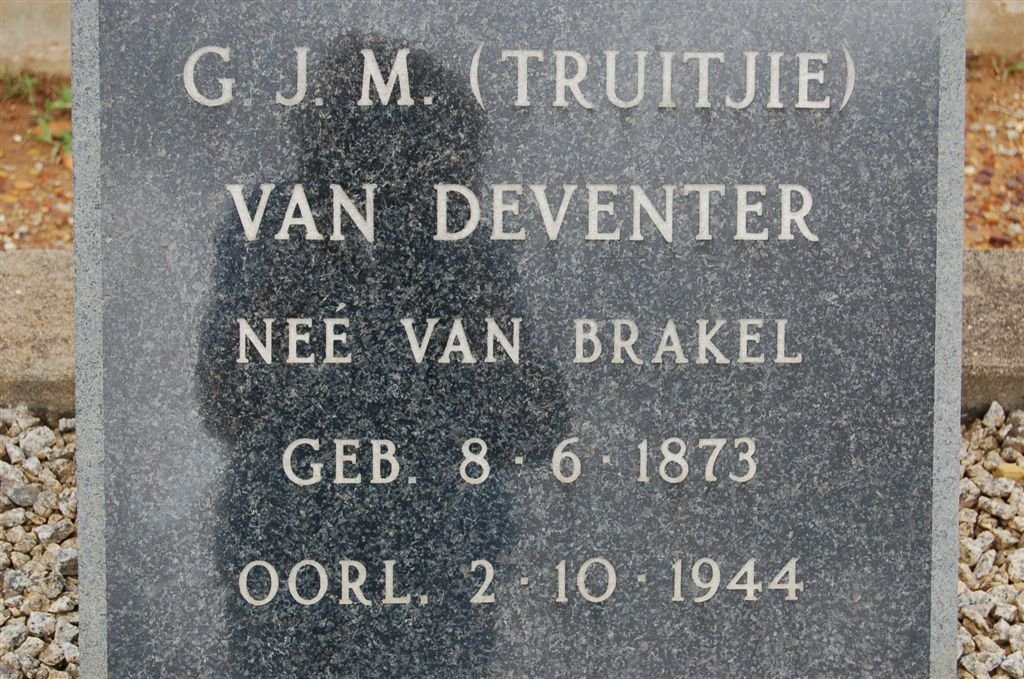 DEVENTER G.J.M., van nee VAN BRAKEL 1873-1944