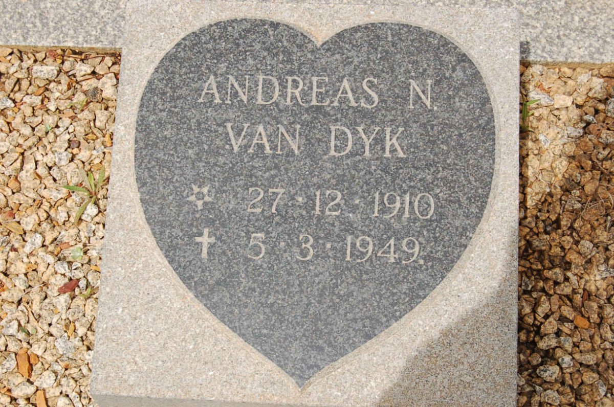 DYK Andreas N., van 1910-1949