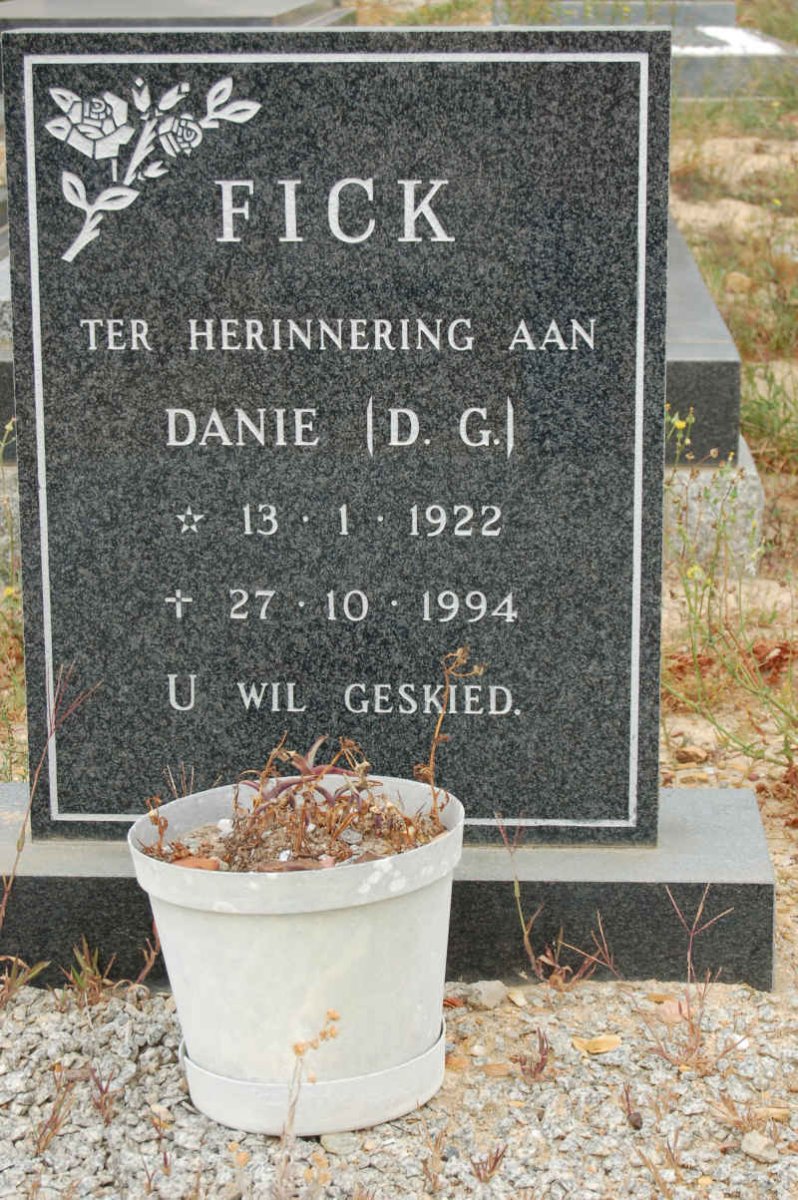 FICK D.G. 1922-1994