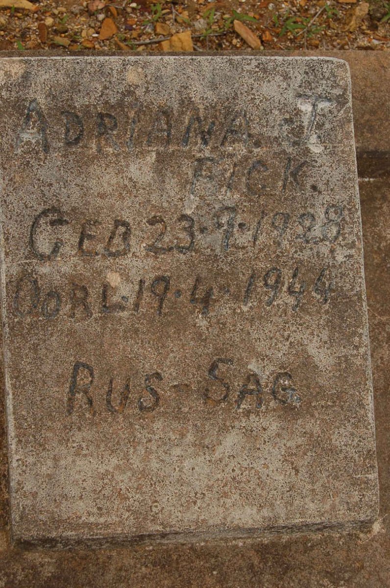 FICK Adriana T. 1928-1944