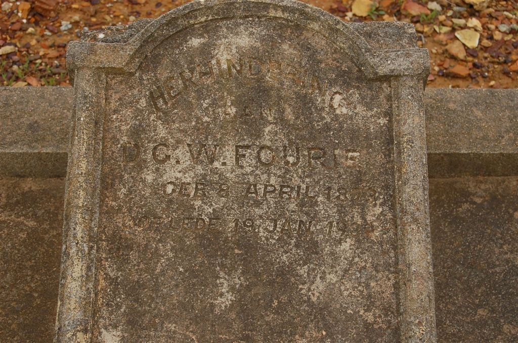 FOURIE D.G.W. 18??-19??