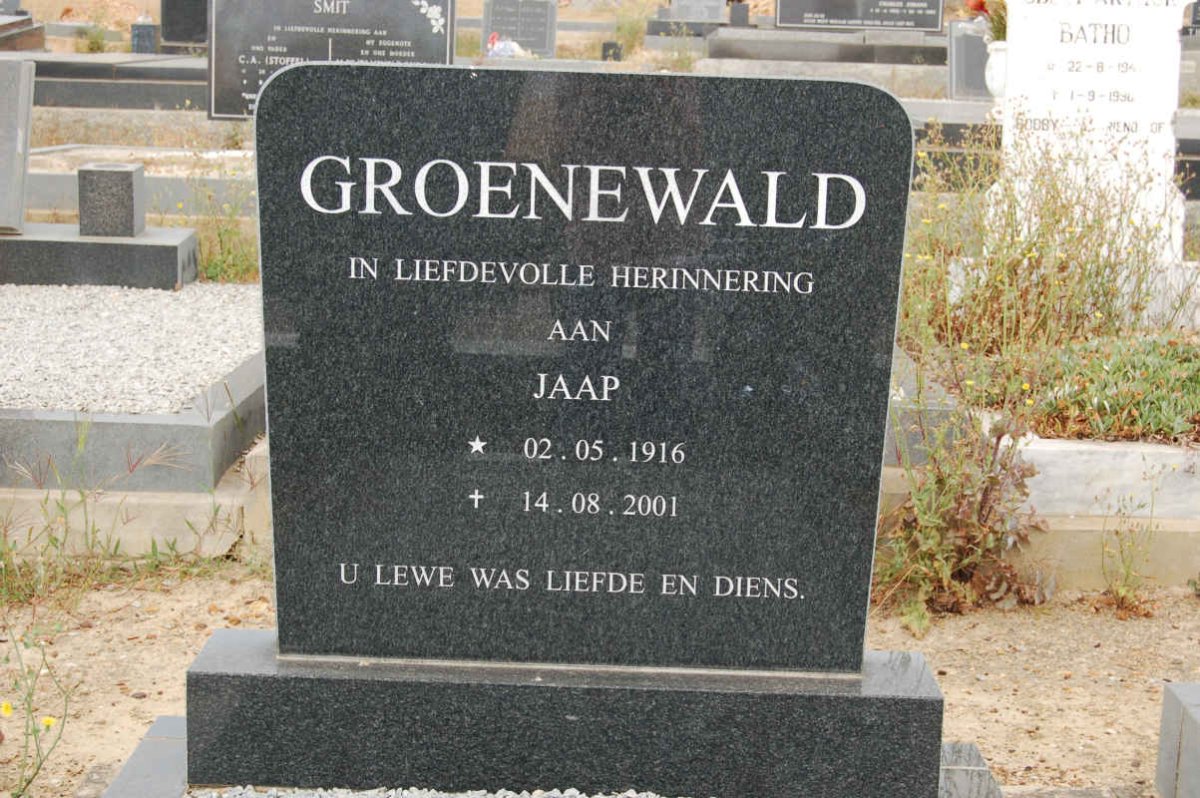 GROENEWALD Jaap 1916-2001
