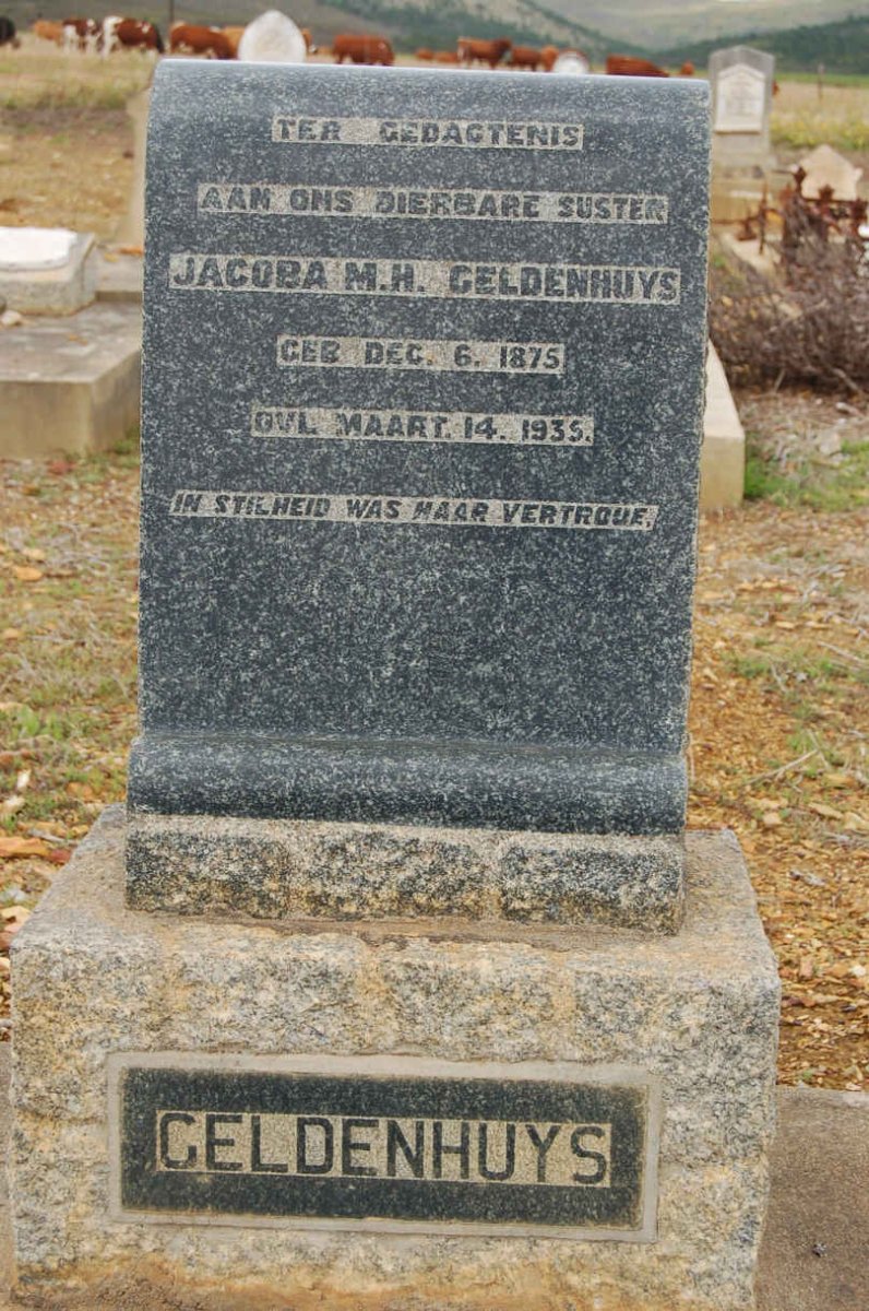 GELDENHUYS Jacoba M.H. 1875-1935
