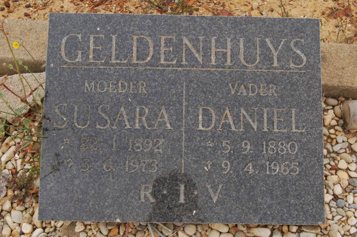 GELDENHUYS Daniel 1880-1965 &amp; Susara 1892-1973