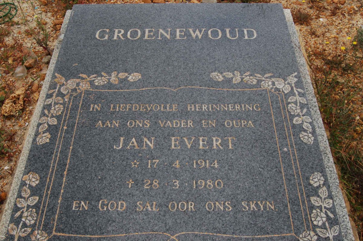 GROENEWOUD Jan Evert 1914-1980