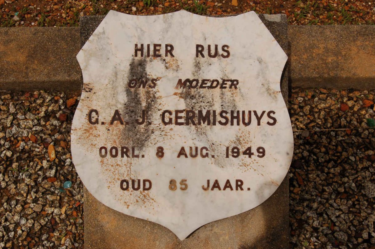 GERMISHUYS G.A.J. -1949