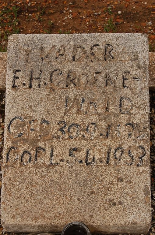 GROENEWALD E.H. 1870-1953