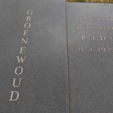 GROENEWOUD P.J.D. 1925-1???