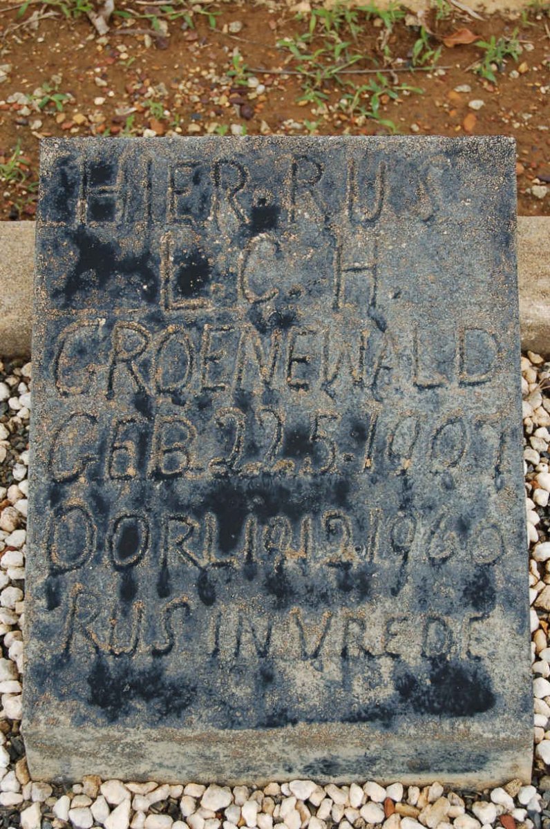 GROENEWALD L.C.H. 1907-1960