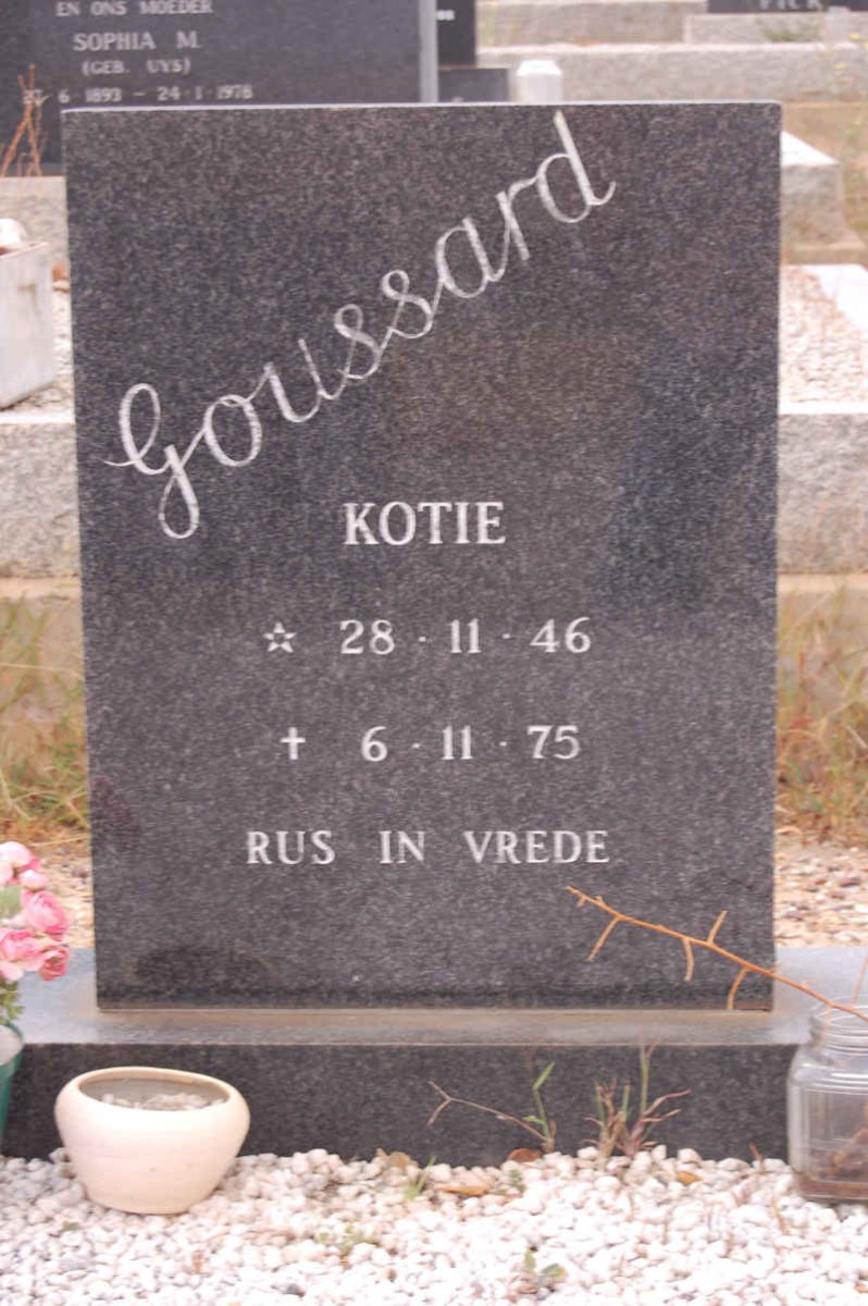 GOUSSARD Kotie 1946-1975
