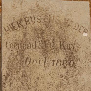 KUYS Coenraad J.C. -1880