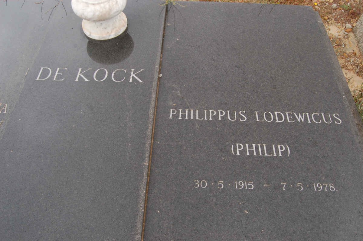 KOCK Philippus Lodewicus, de 1915-1978