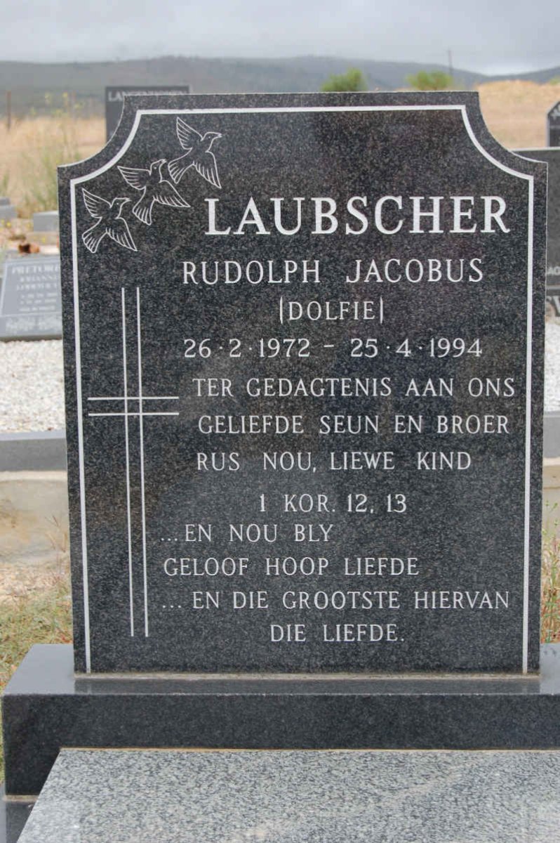 LAUBSCHER Rudolph Jacobus 1972-1994