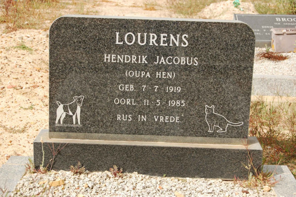 LOURENS Hendrik Jacobus 1919-1985