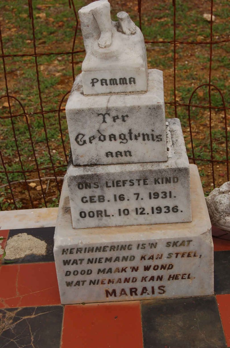MARAIS Pamma 1931-1936