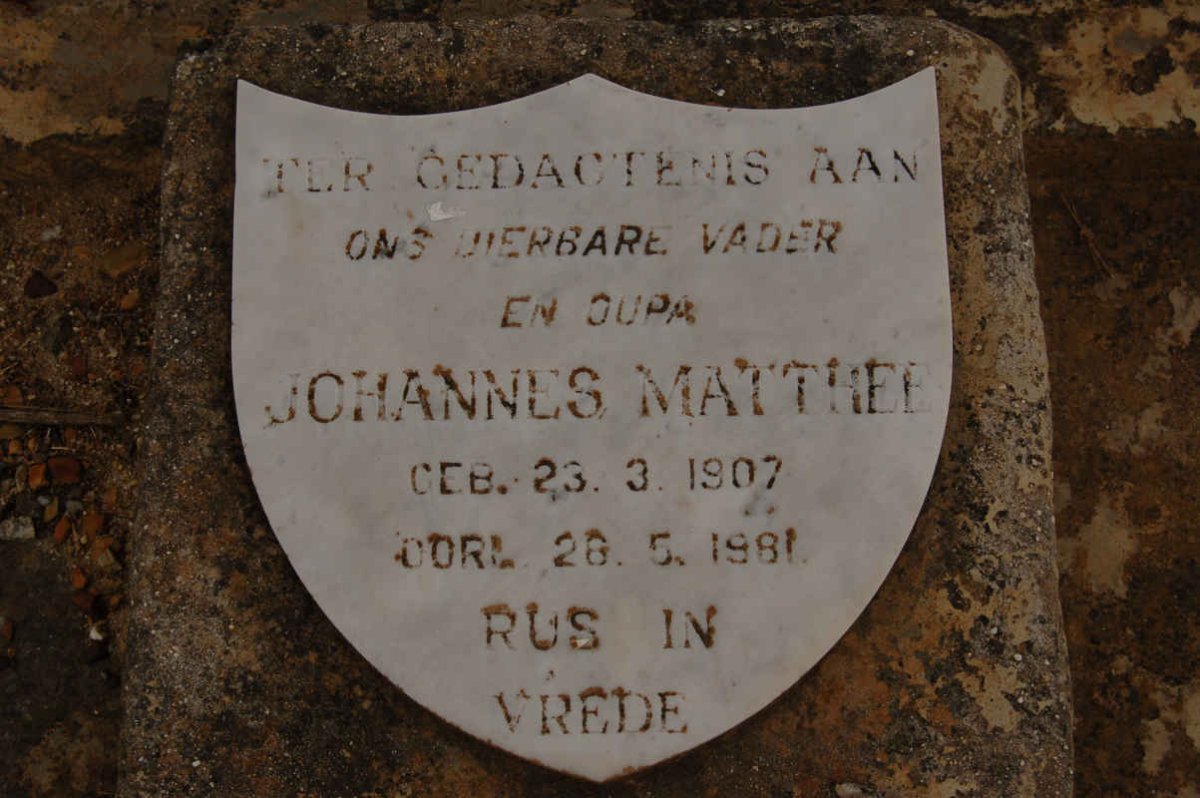MATTHEE Johannes 1907-1981