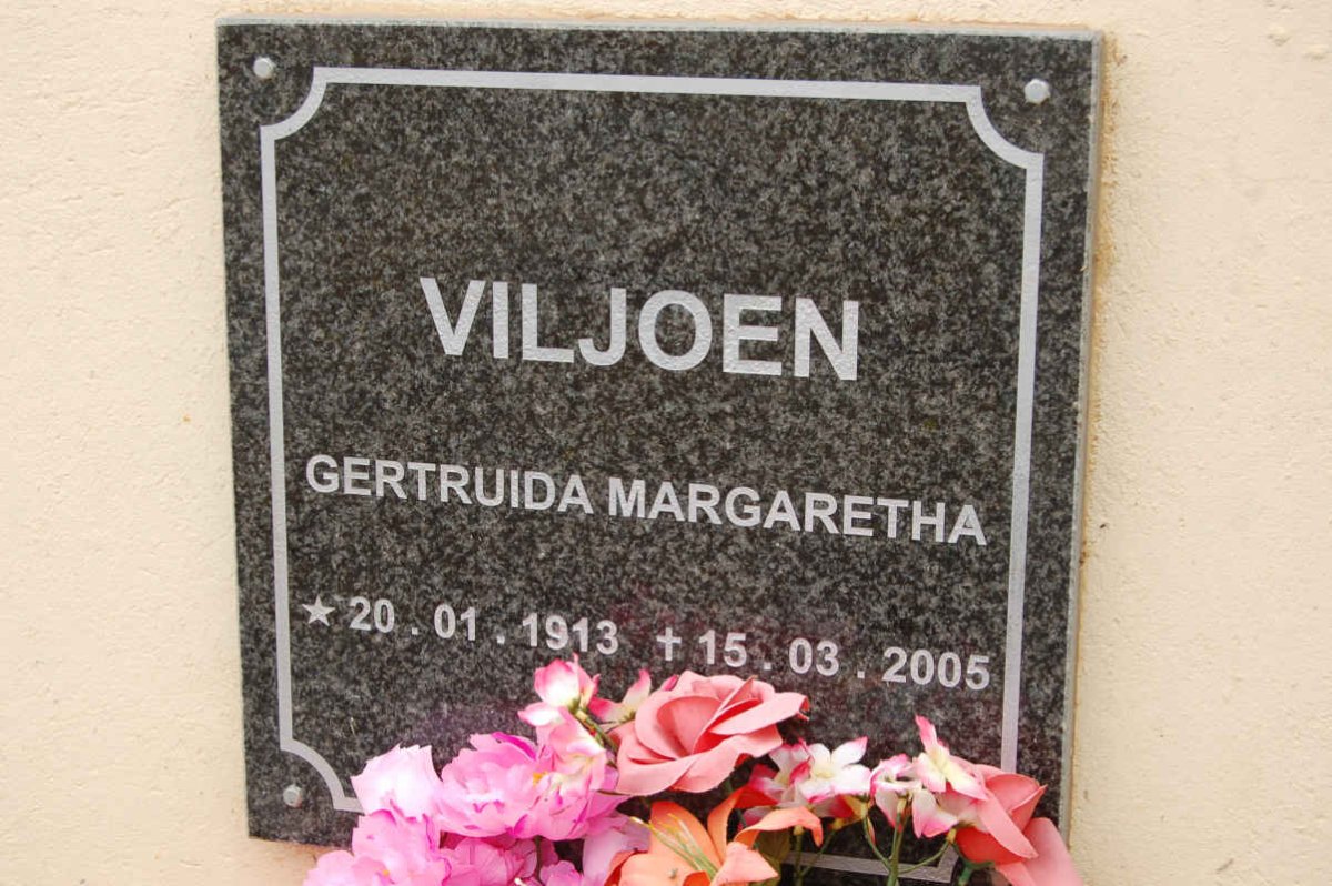 VILJOEN Gertruida Margaretha 1913-2005
