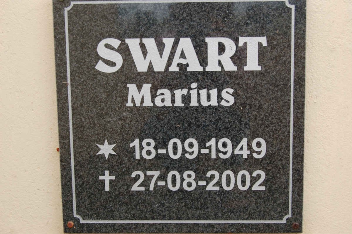 SWART Marius 1949-2002