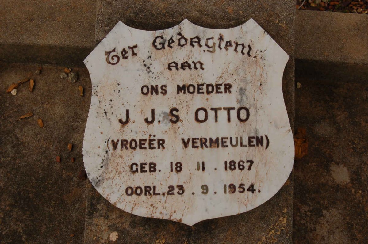 OTTO J.J.S. formerly VERMEULEN 1867-1954