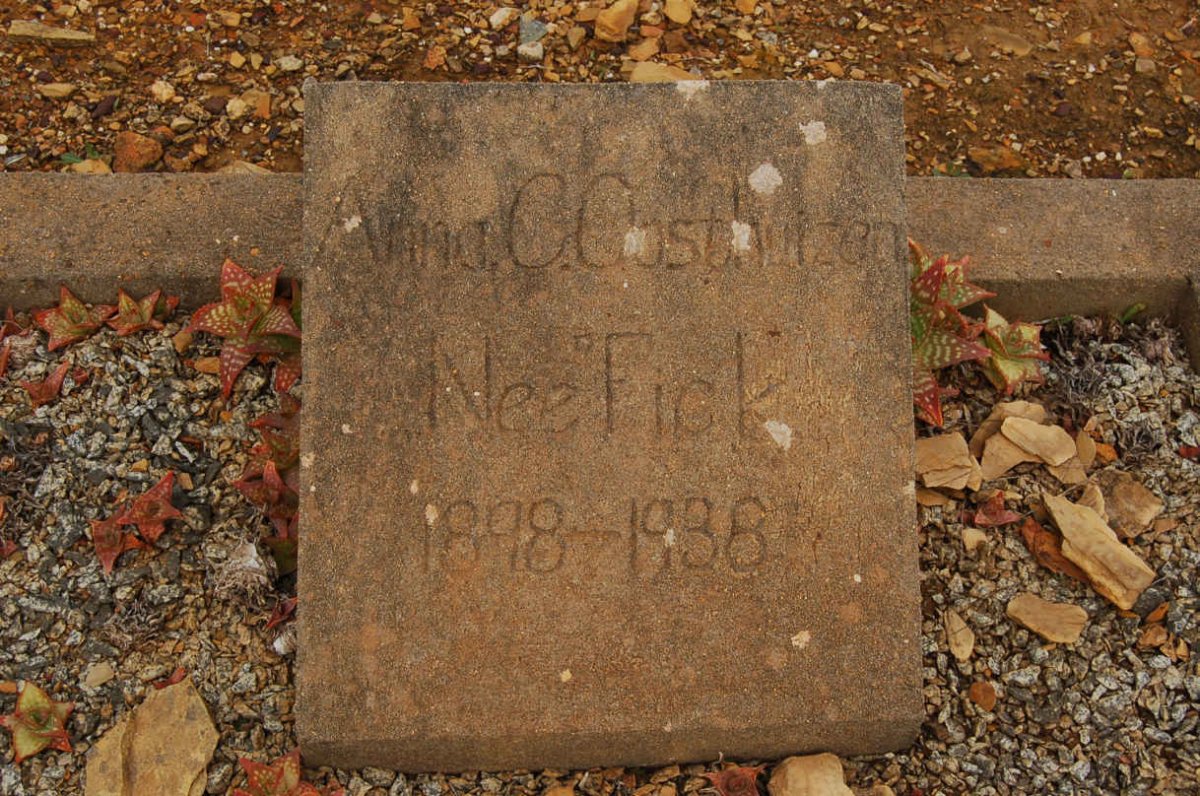 OOSTHUIZEN Anna C. nee FICK 1898-1938