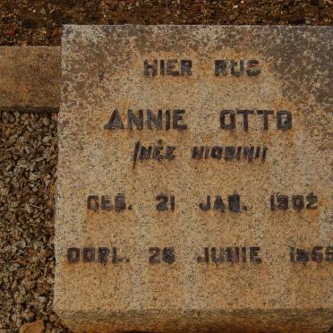 OTTO Annie nee NIGRINI 1902-1955