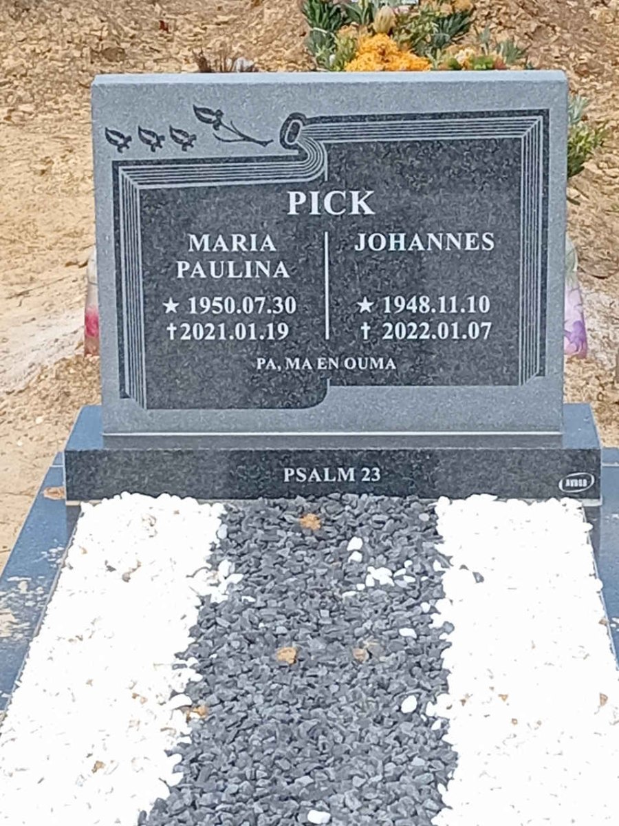 PICK Johannes 1948-2022 &amp; Maria Paulina 1950-2021