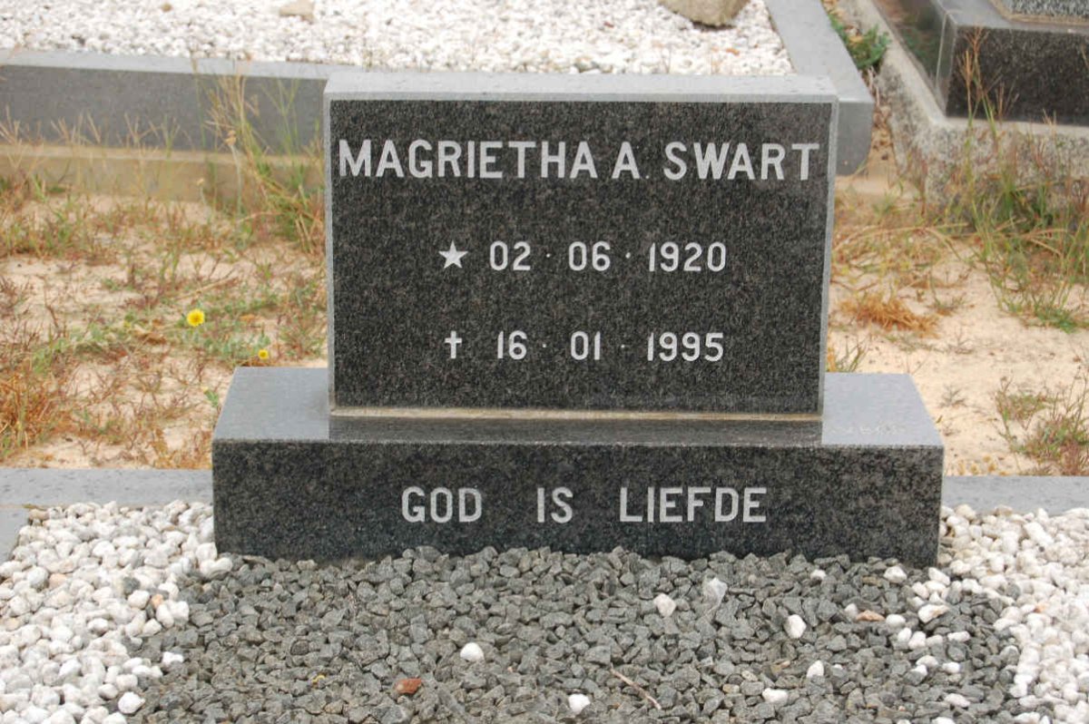 SWART Magrietha A. 1920-1995