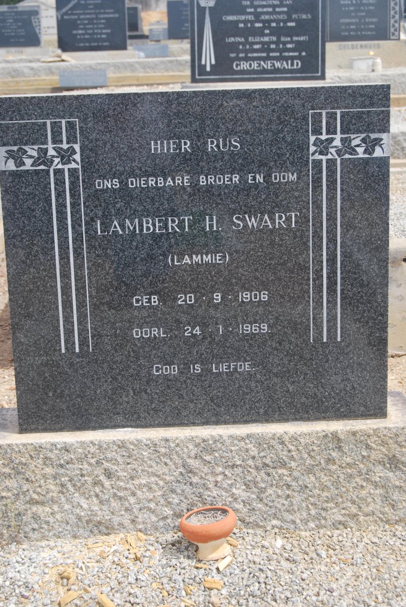 SWART Lambert H. 1906-1969