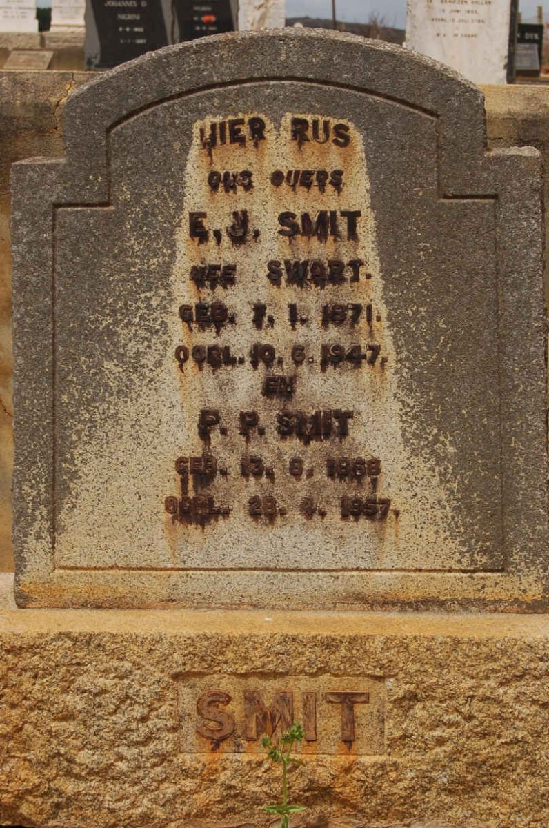 SMIT P.P. 1868-1957 &amp; E.J. SWART 1871-1947