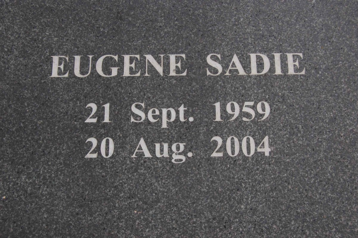 SADIE Eugene 1959-2004