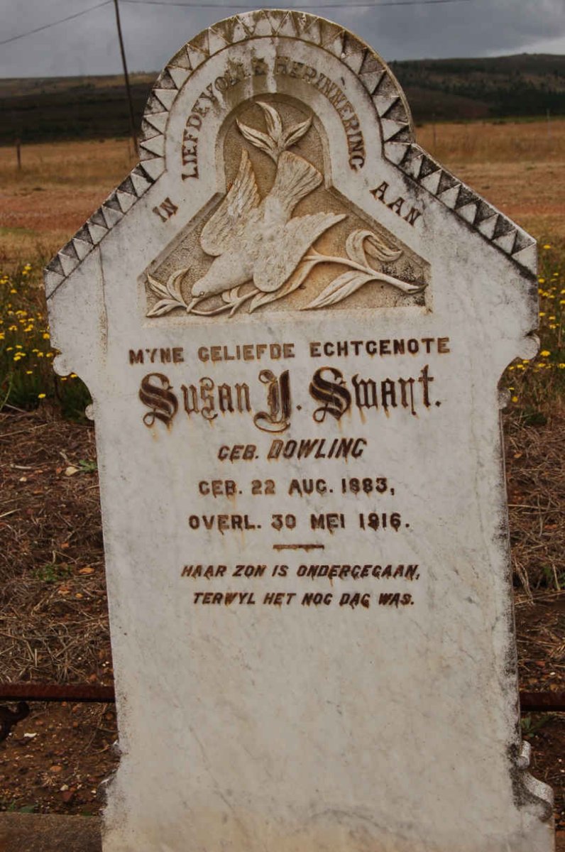 SWART Susan U. nee DOWLING 1883-1916